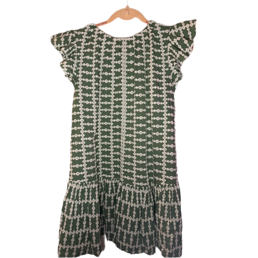 Green off the shoulder Dress - Large