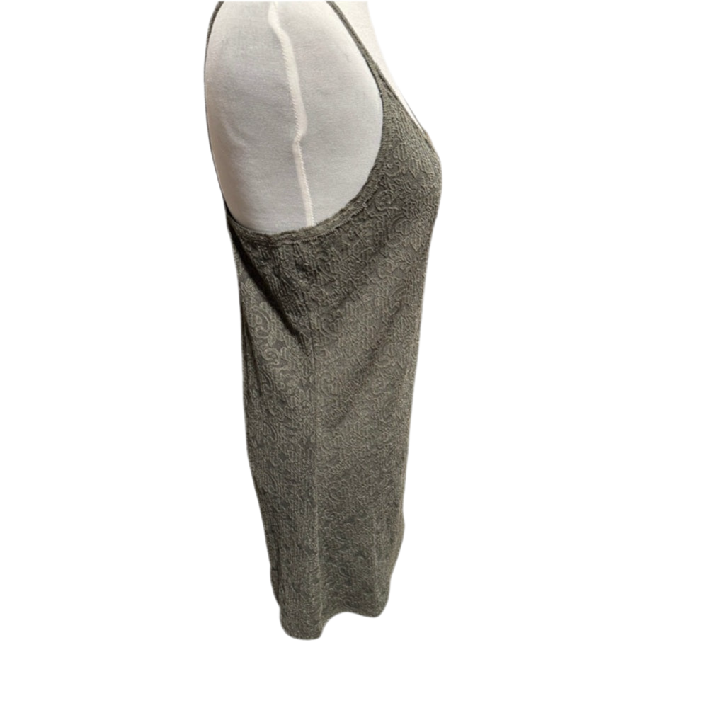 Olive Green Lace Tank Top