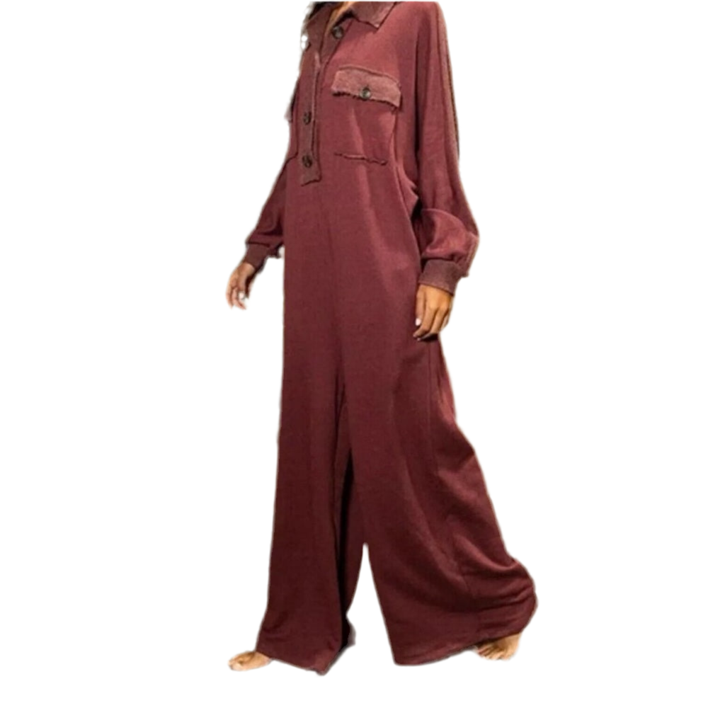 French Terry Oversized Jumpsuit - Multiple Colors