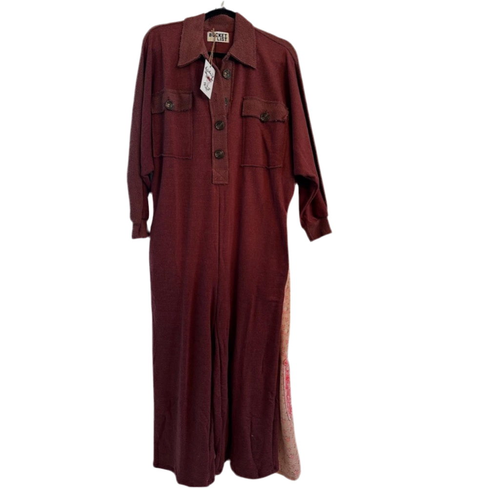 French Terry Oversized Jumpsuit - Multiple Colors