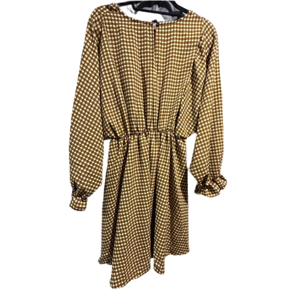 Plaid Flowy Mid Dress-Multiple Colors
