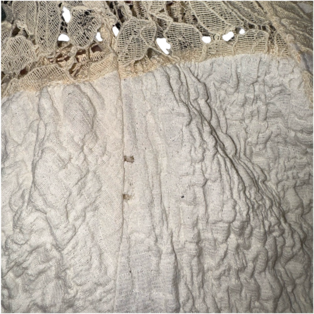Ivory Lace Accent Blouse