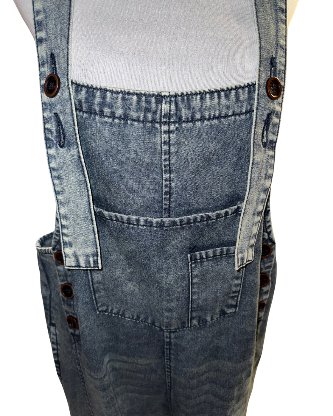 Multiple Colors Easel Cropped Oversized Overalls