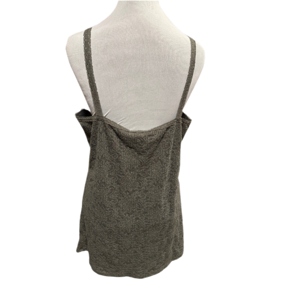 Olive Green Lace Tank Top