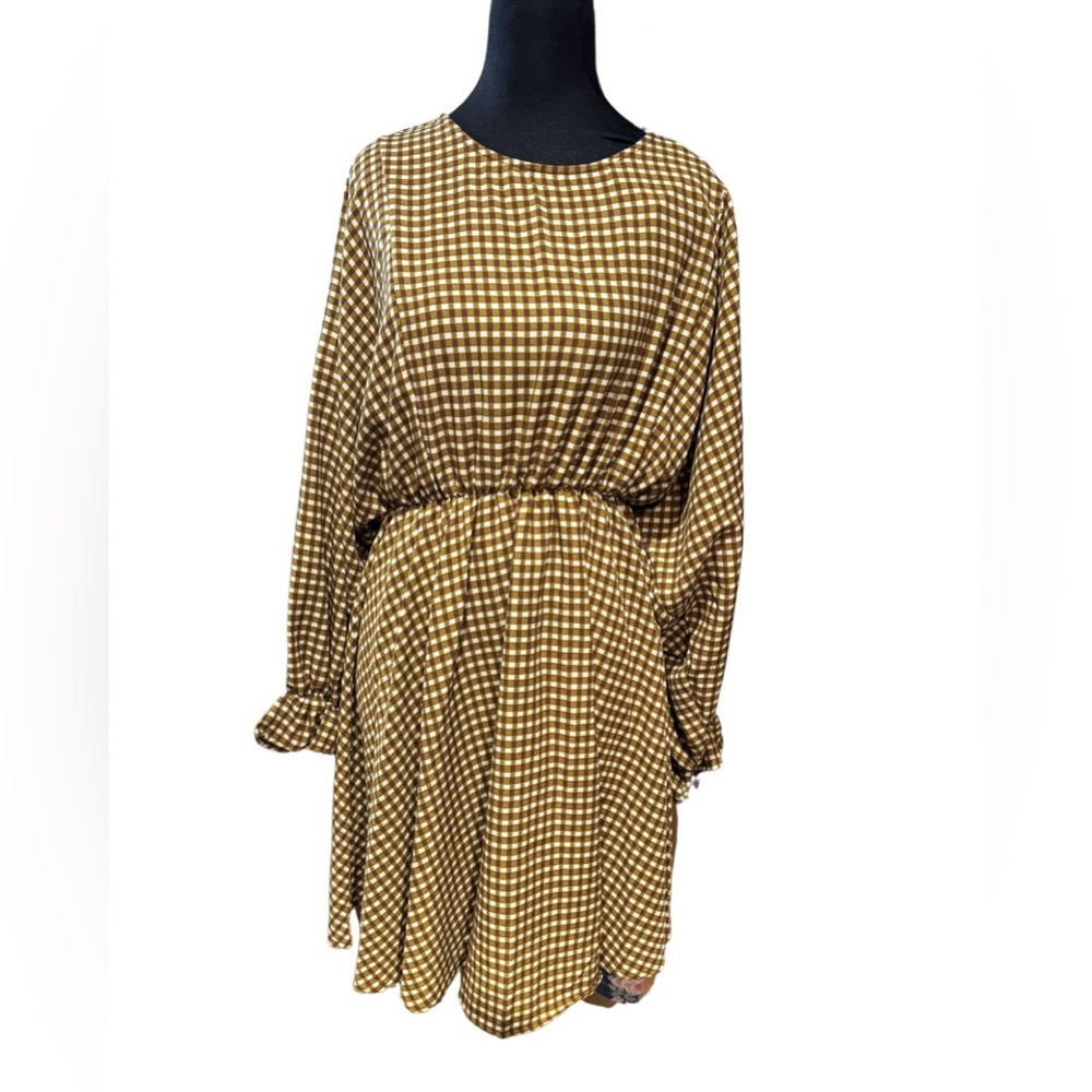 Plaid Flowy Mid Dress-Multiple Colors