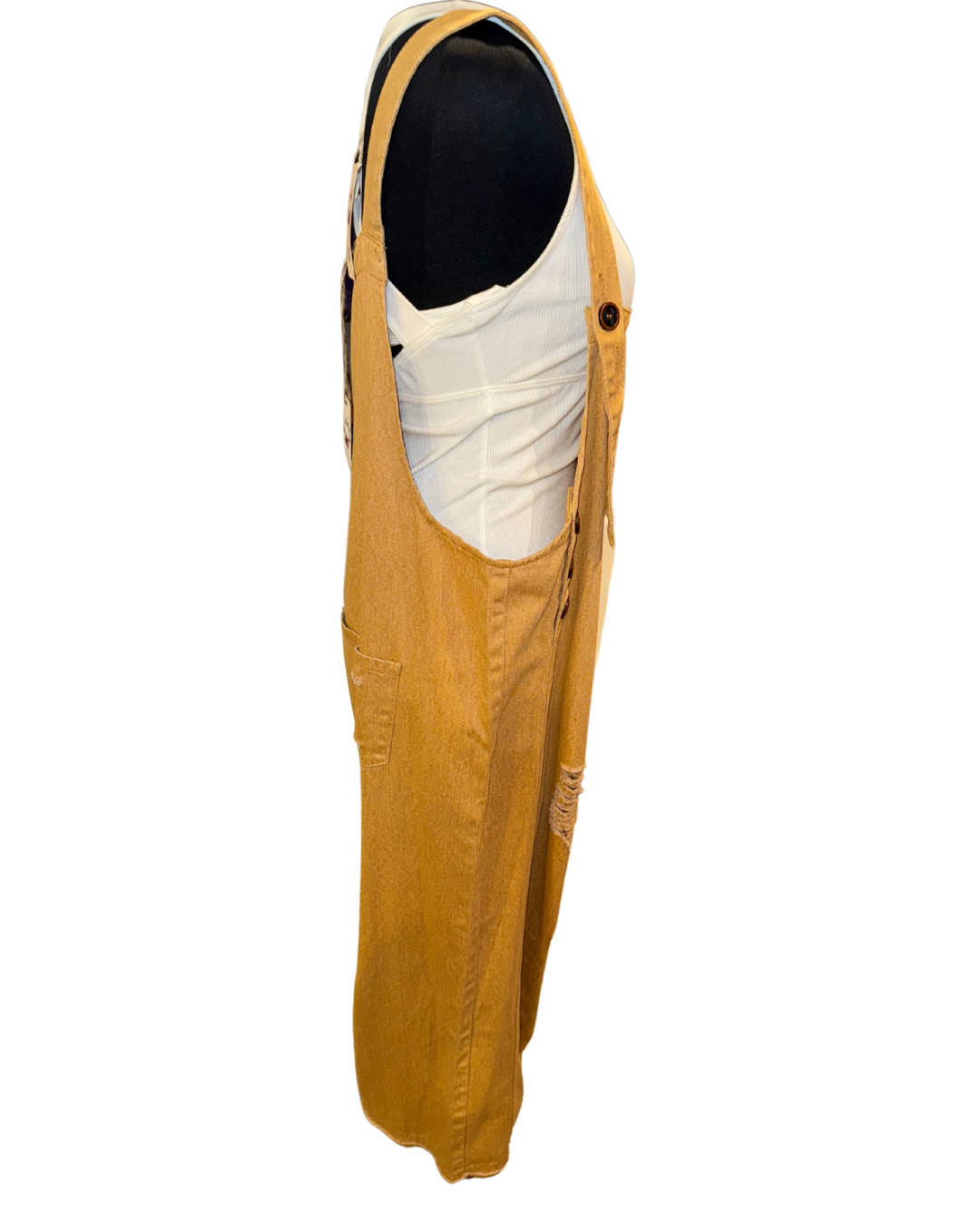 Multiple Colors Easel Cropped Oversized Overalls