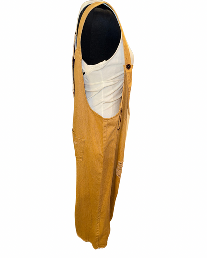 Multiple Colors Easel Cropped Oversized Overalls