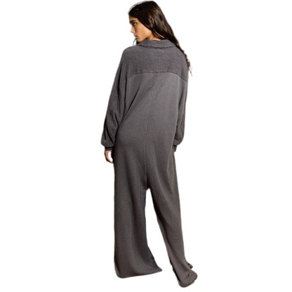 French Terry Oversized Jumpsuit - Multiple Colors