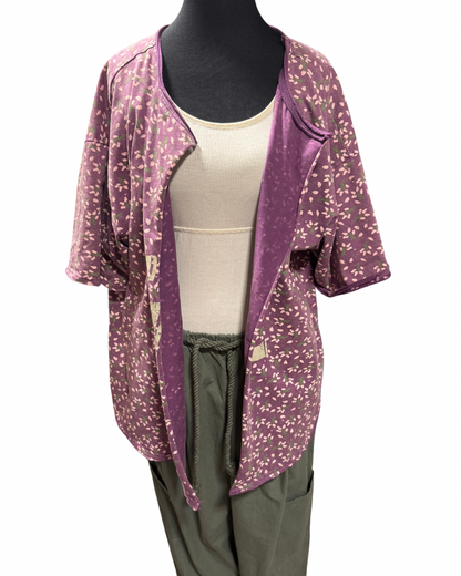Purple Floral "Love" Tee