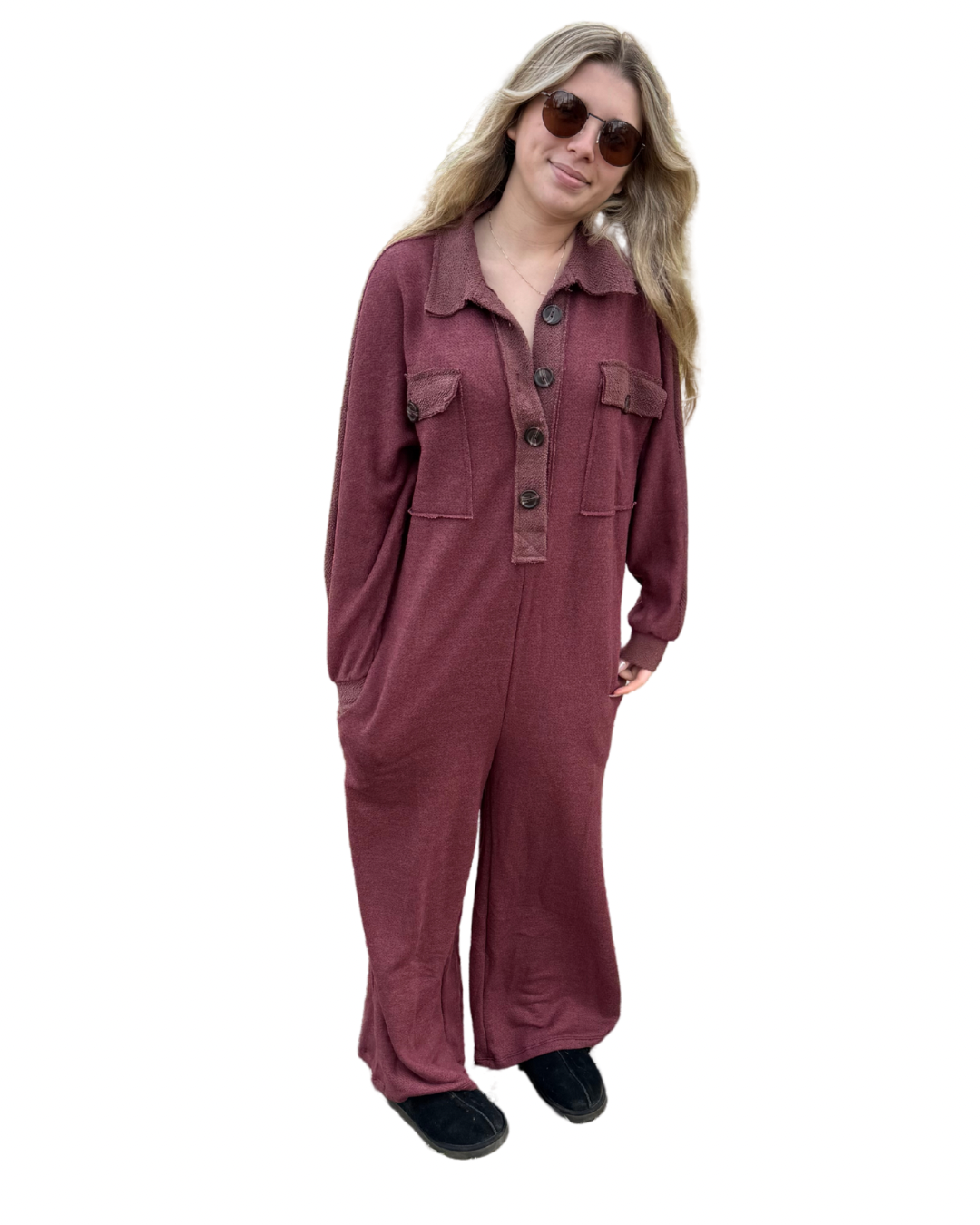 French Terry Oversized Jumpsuit - Multiple Colors