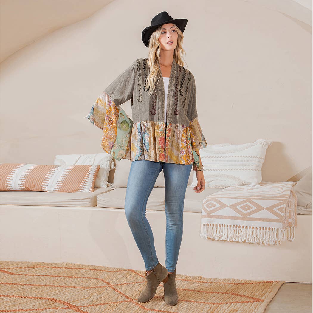 Vintage Bohemian : Patchwork Shirt