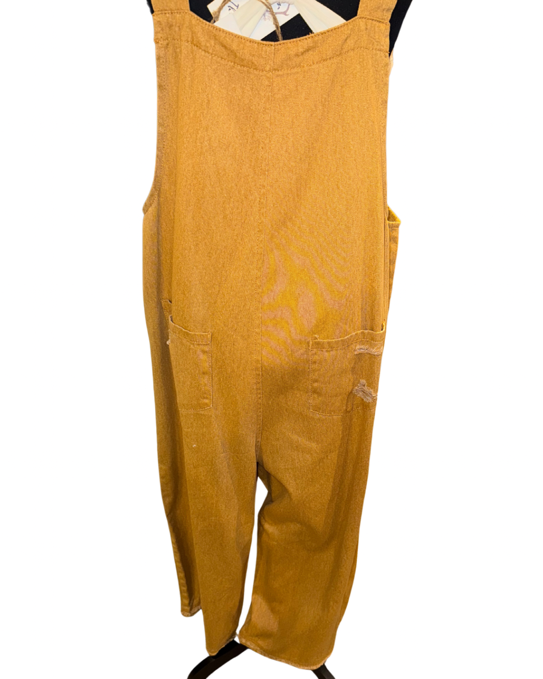Multiple Colors Easel Cropped Oversized Overalls