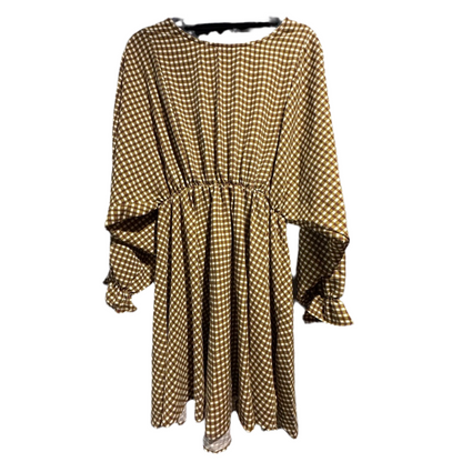 Plaid Flowy Mid Dress-Multiple Colors