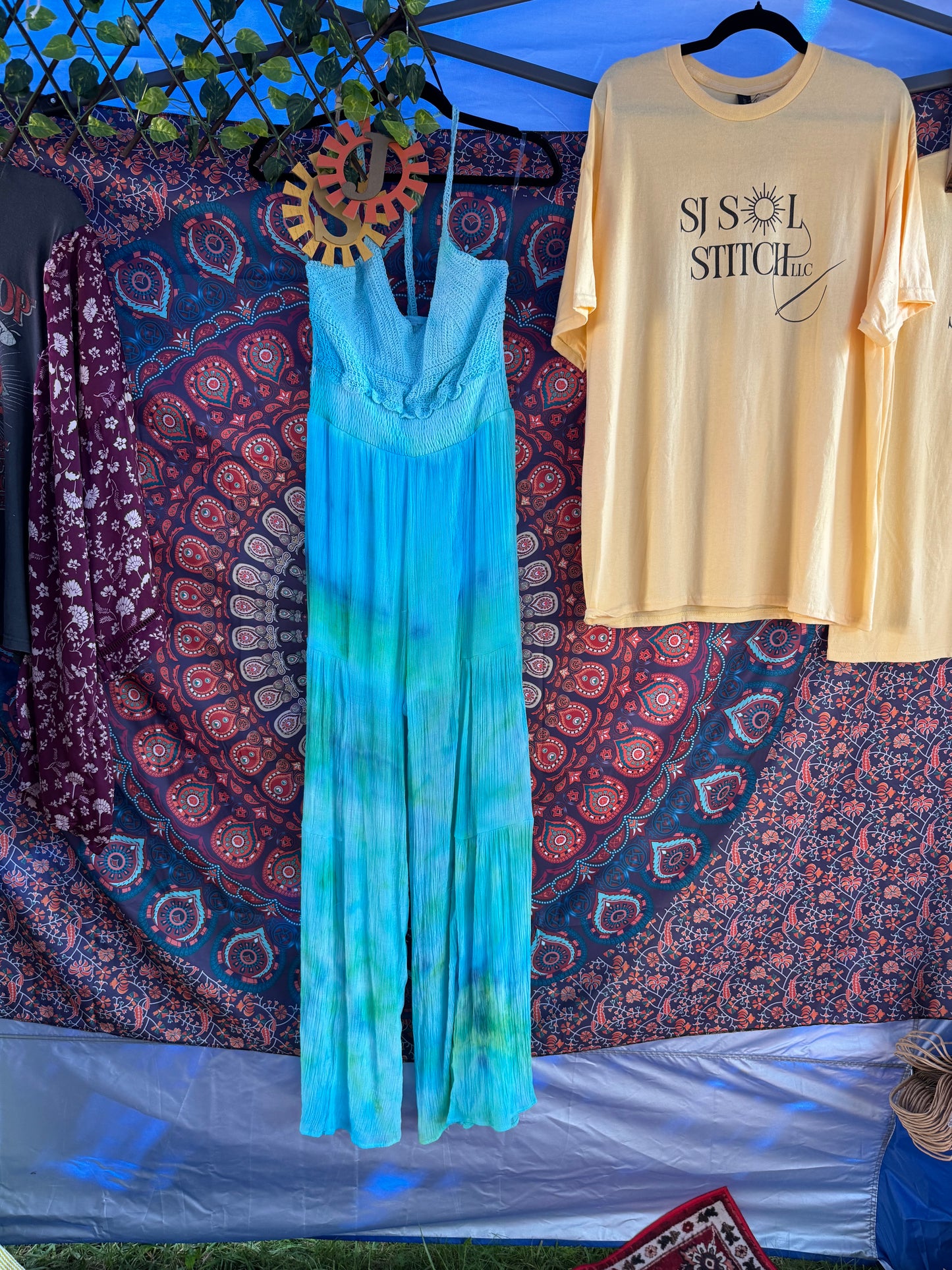 Halter Neck Crochet Wide Leg Jumpsuit (multiple colors)