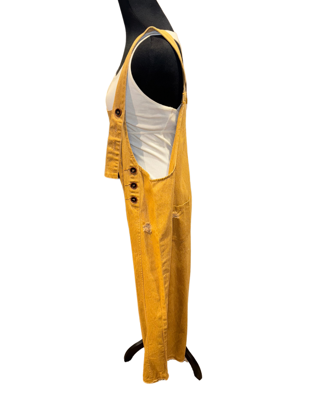 Multiple Colors Easel Cropped Oversized Overalls