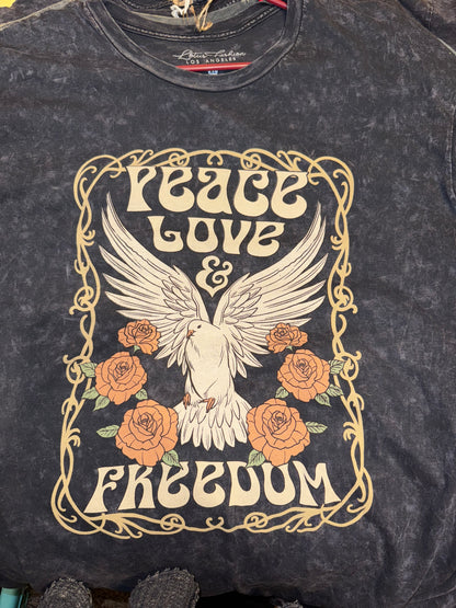 Peace Love Freedom Graphic Tee