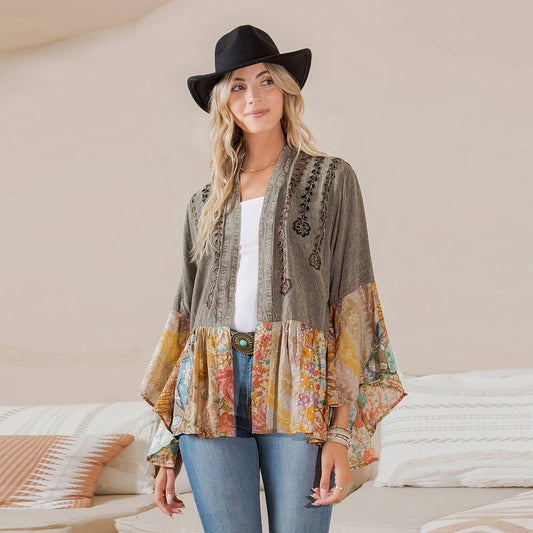Vintage Bohemian : Patchwork Shirt
