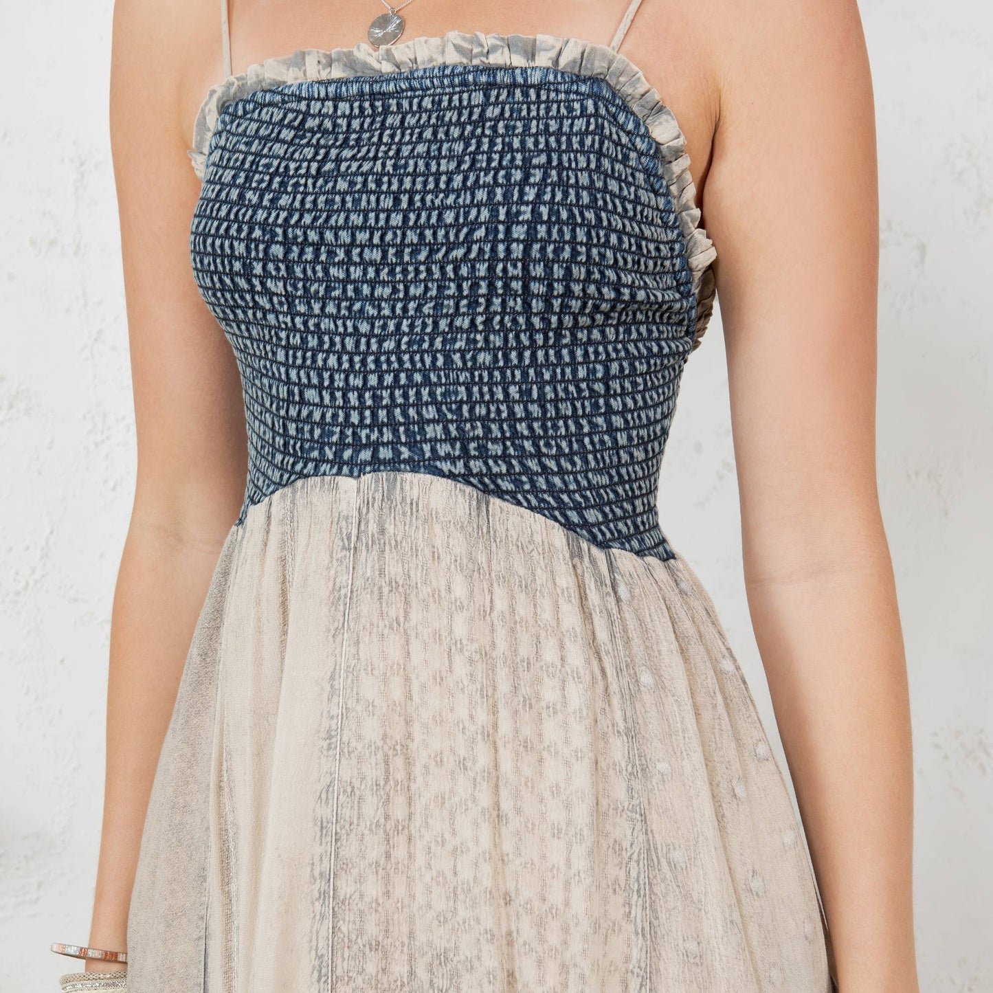 Handkerchief Hem Mid-Length Dress