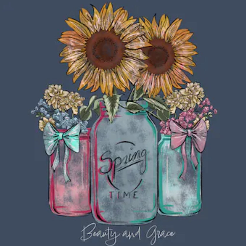 Spring Sunflower Graphic Tee