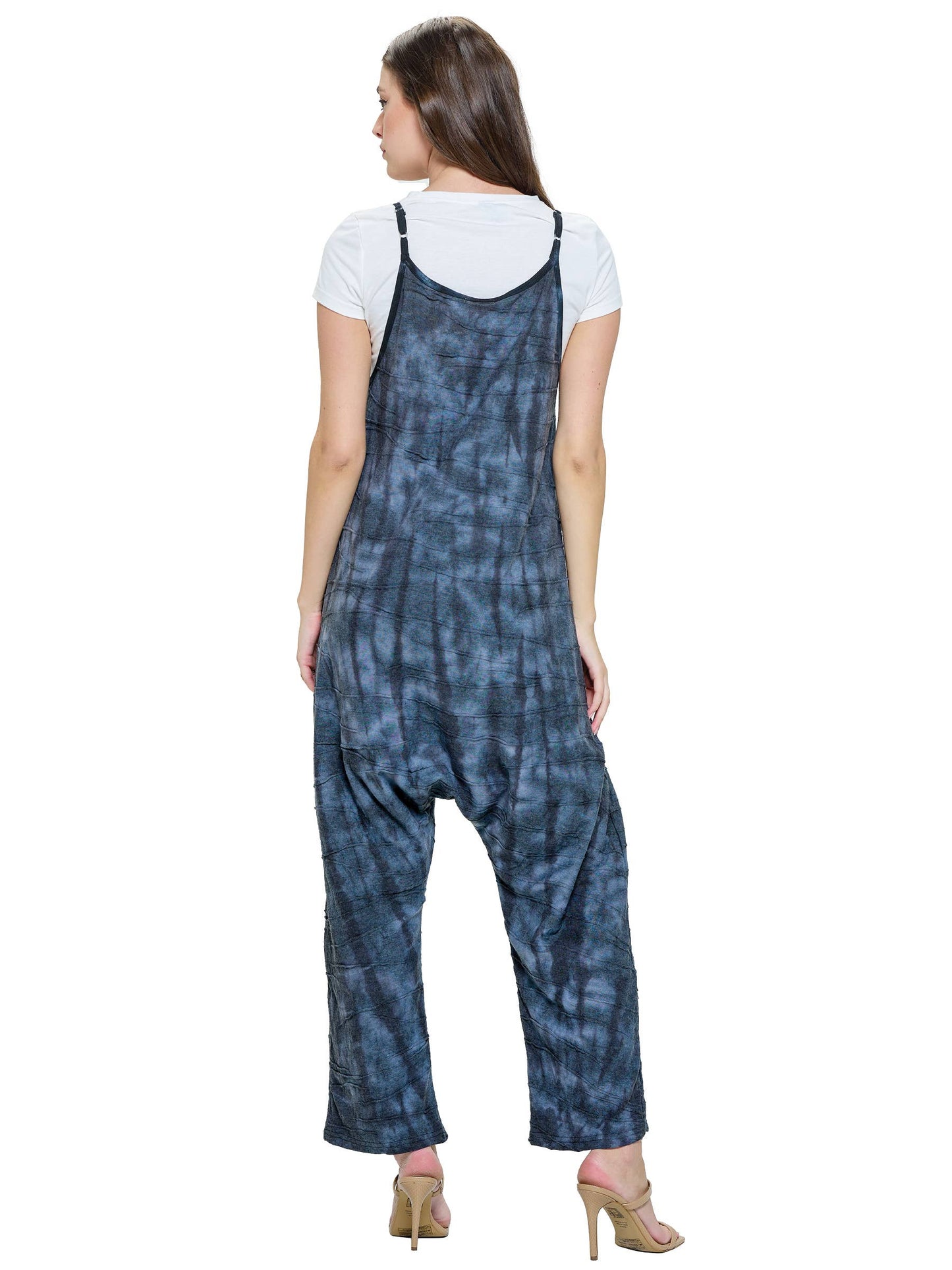 Jumpsuit Tie Dye Textured Fabric