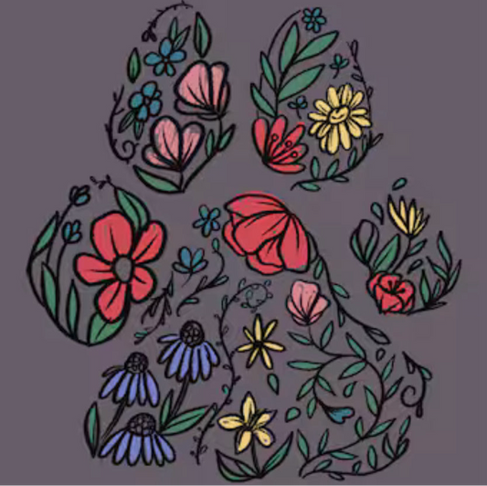 Flower Paw Graphic Tee
