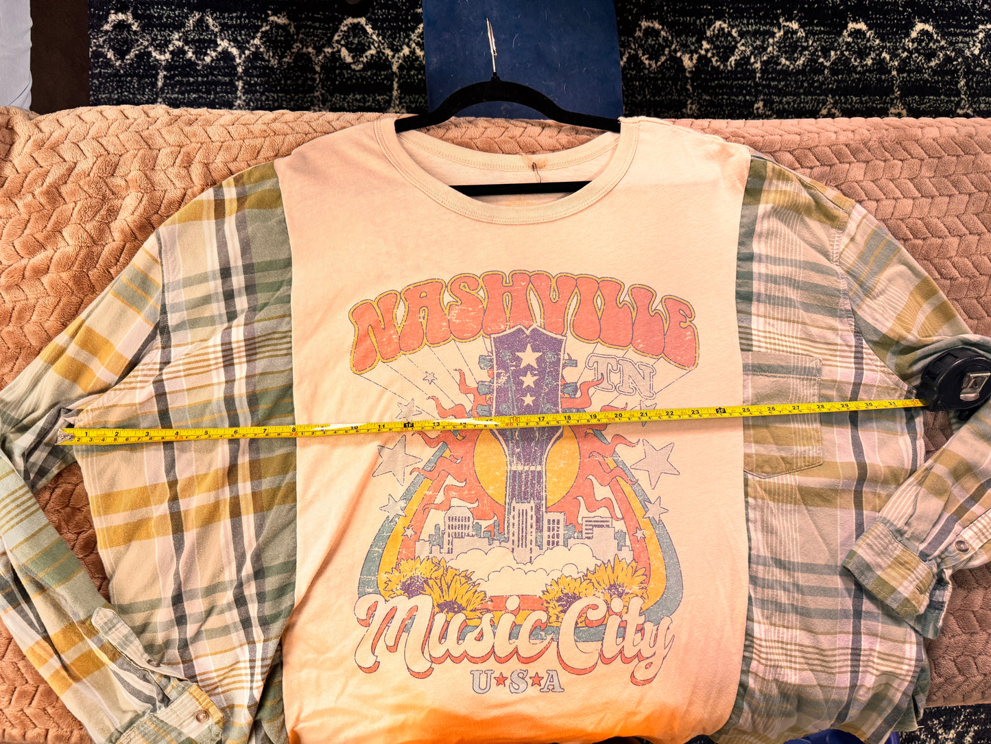 Nashville Upcycled Flannel Tee — SJ Original