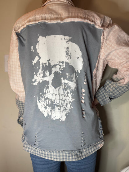 Custom Skull Flannel