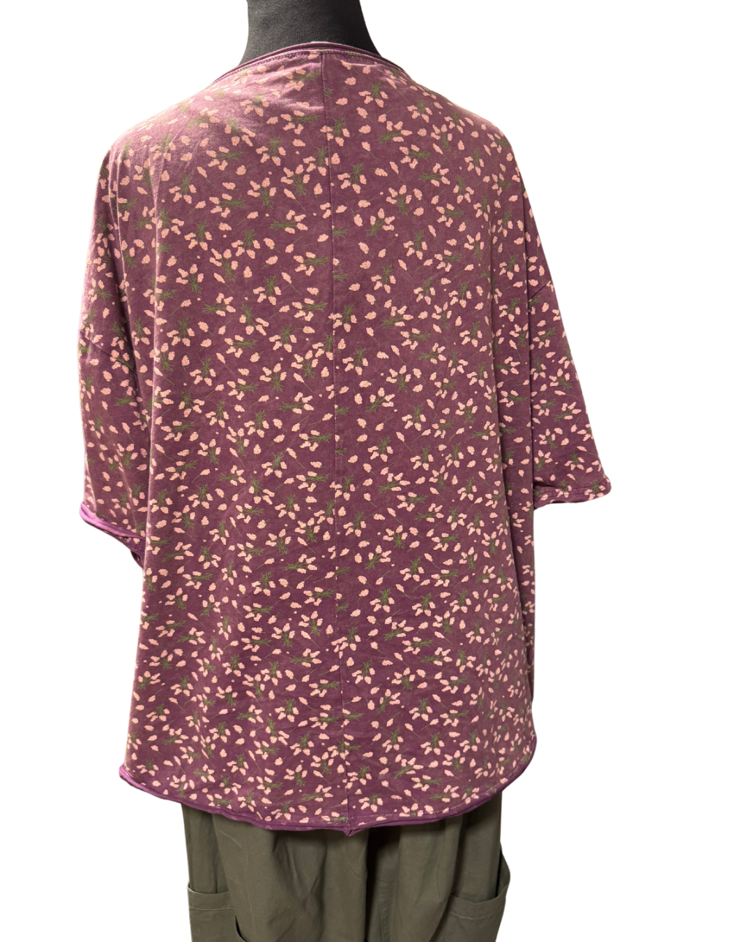 Purple Floral "Love" Tee