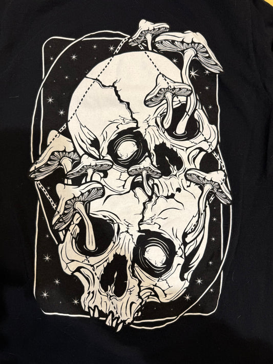Mushroom Skull Graphic Tee