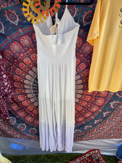 Halter Neck Crochet Wide Leg Jumpsuit (multiple colors)