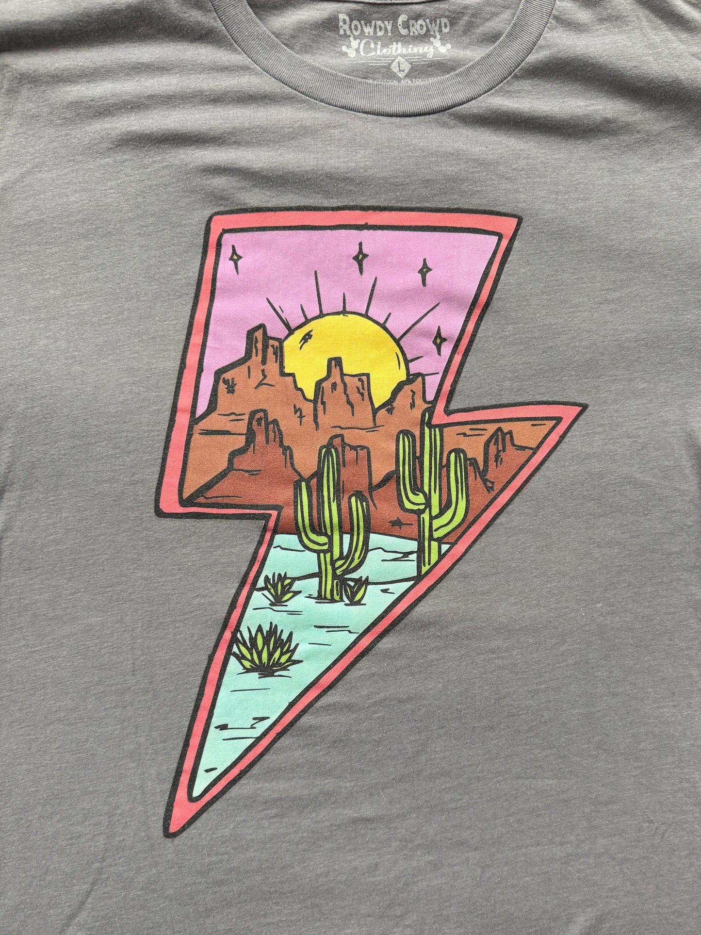Desert Lighting Bolt Graphic Tee (preloved)