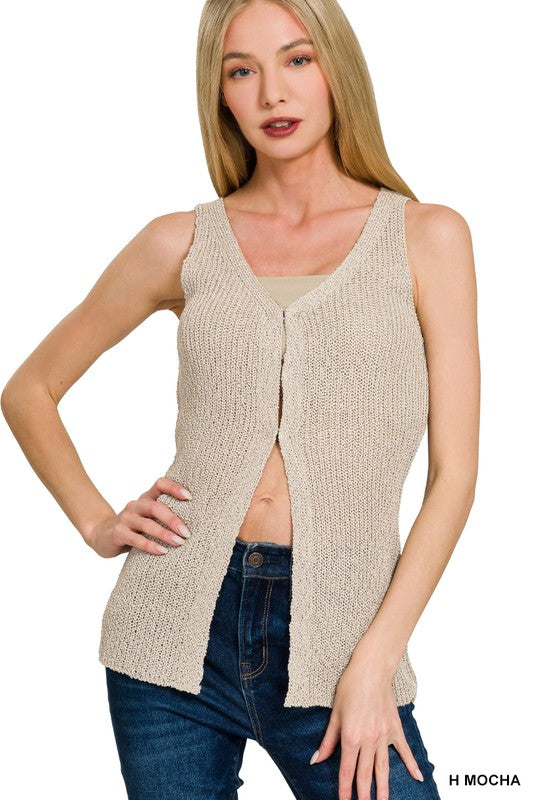 Hook & Eye Sweater Vest - multiple colors
