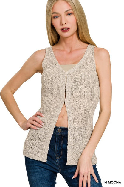 Hook & Eye Sweater Vest - multiple colors