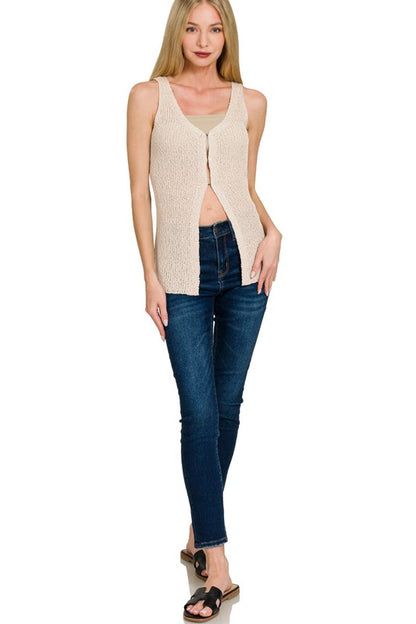 Hook & Eye Sweater Vest - multiple colors