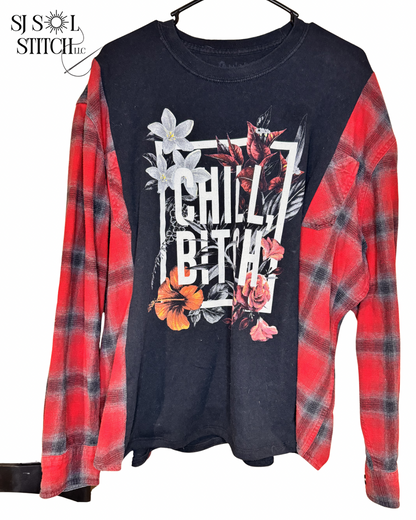 SJ original graphic flannel