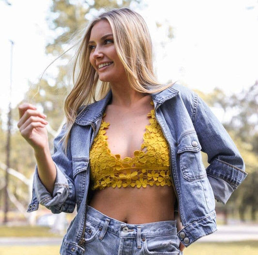 Flower Crochet Lace Bralette ☀️