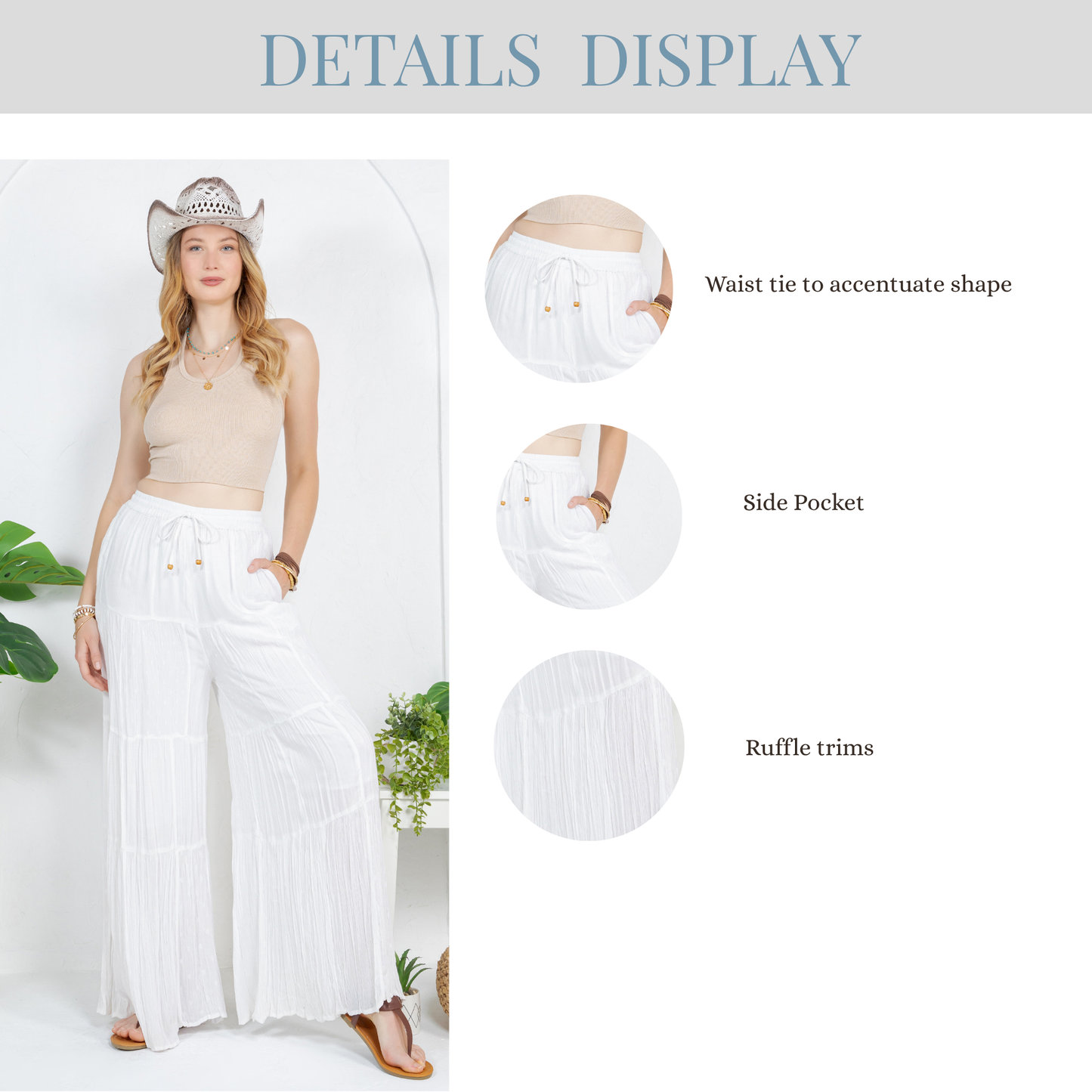 Retro Revival Long Flared Patchwork Pants (2 options)