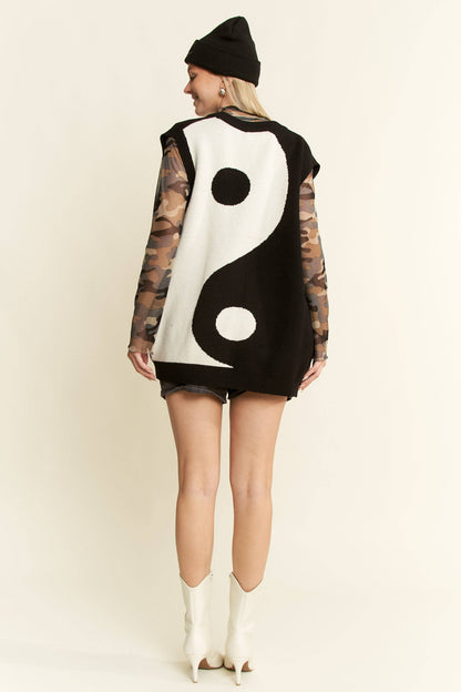 YIN YANG SWEATER VEST