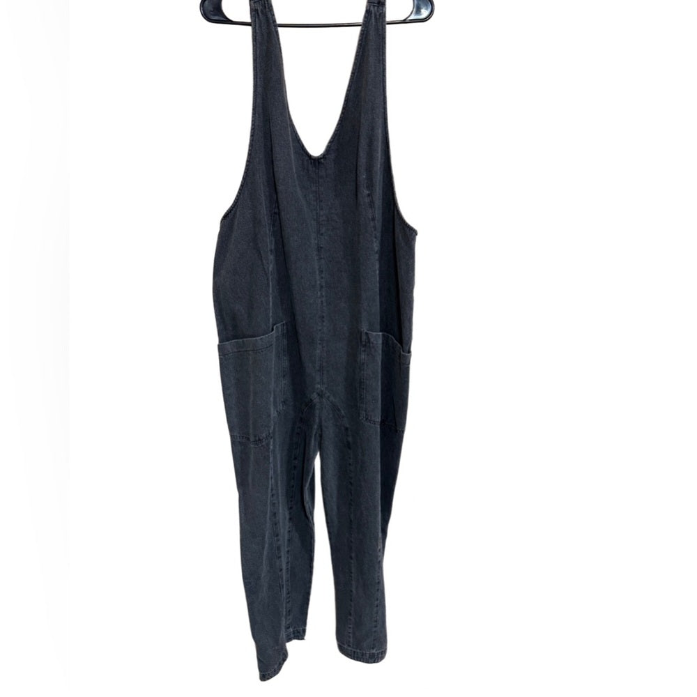 Bibi Black Denim Jumpsuit Women's Medium