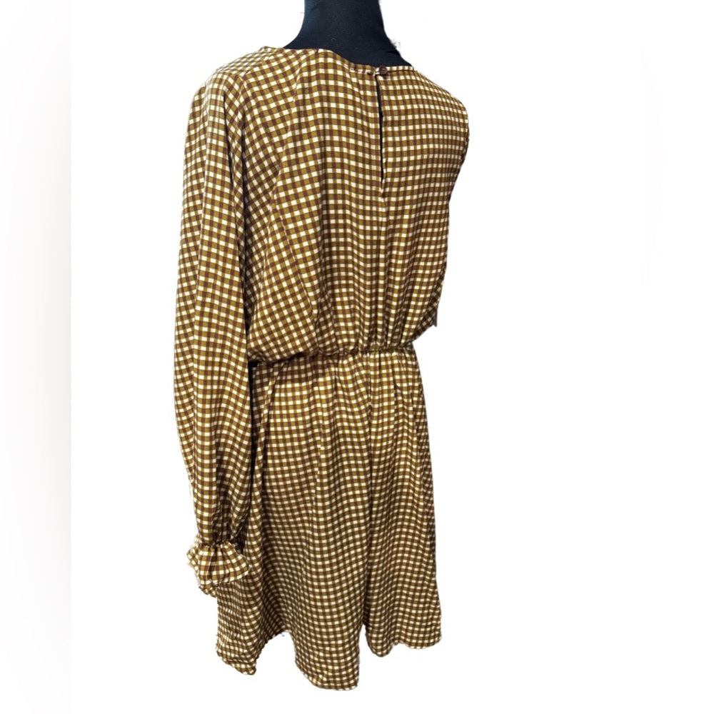 Plaid Flowy Mid Dress-Multiple Colors