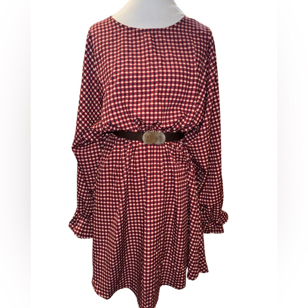 Plaid Flowy Mid Dress-Multiple Colors