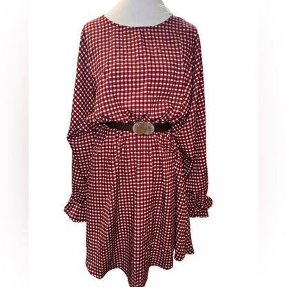 Plaid Flowy Mid Dress-Multiple Colors