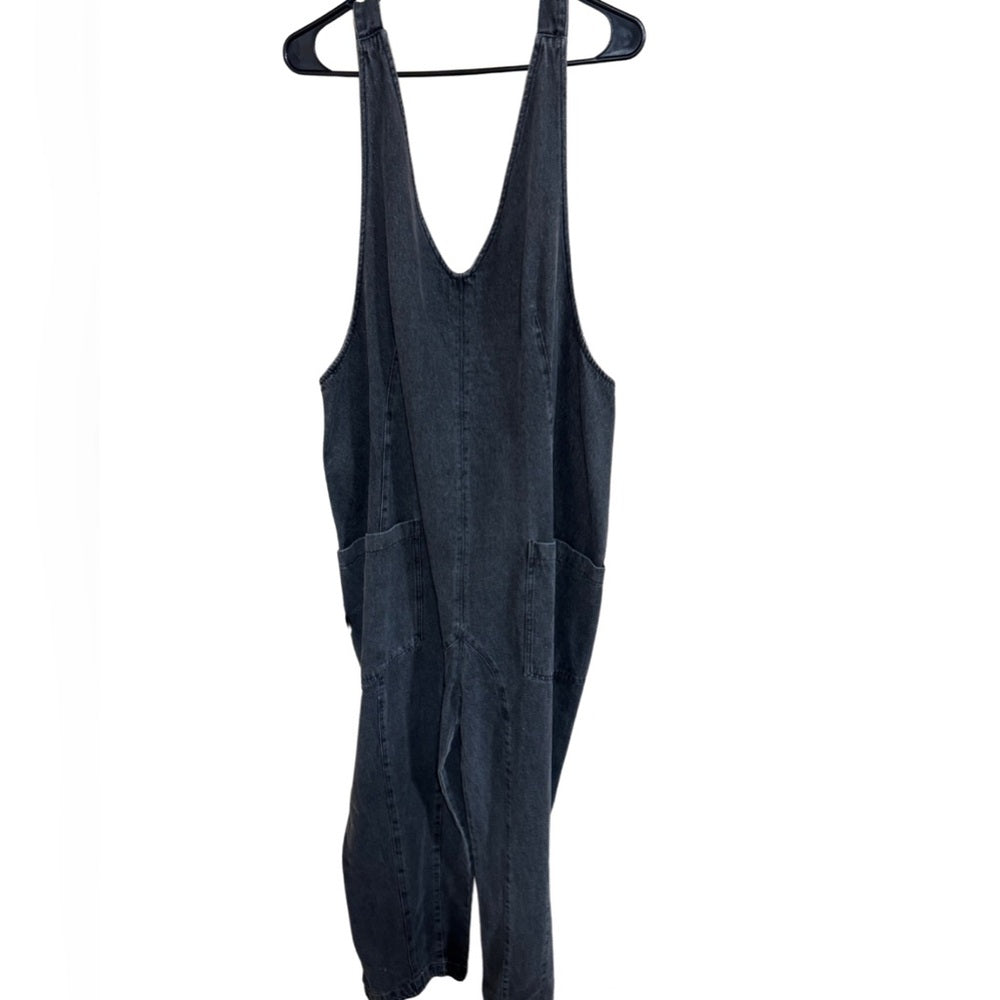 Bibi Black Denim Jumpsuit Women's Medium