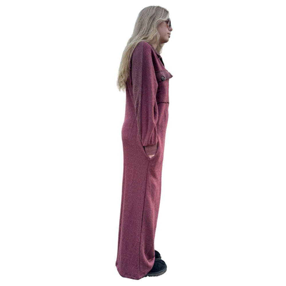 French Terry Oversized Jumpsuit - Multiple Colors
